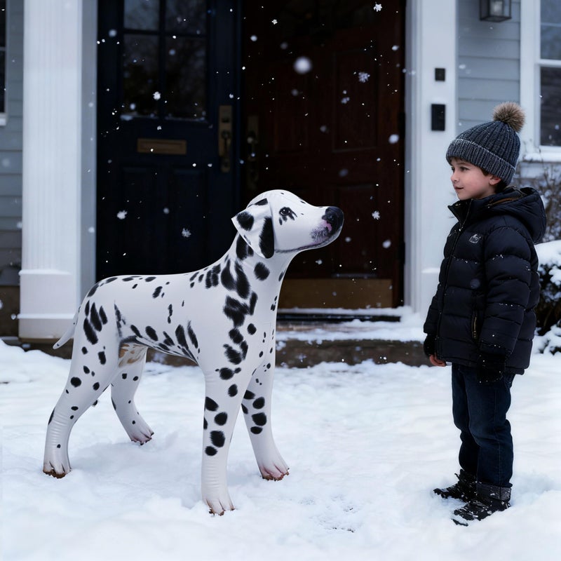 Jet Creations 39" L Inflatable Dalmatian Dog Black White Animal Puppy Pet Figure for Decor Play Thanksgiving Christmas WinterParty Birthday VBS Photo Prop, Gift for Boys Girls Kids, 1pc - Image 4